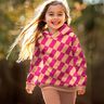 Softsweat wavy check| Poppy Fabrics – intense pink/peach orange,  thumbnail number 6