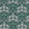 Cotton Cretonne flower tendrils – blue spruce/ivory,  thumbnail number 1