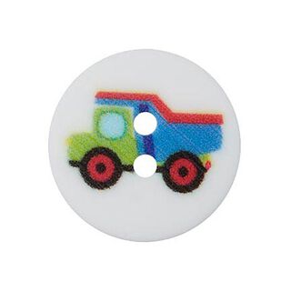 Polyester Button Construction Vehicles – blue, 