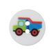Polyester Button Construction Vehicles – blue,  thumbnail number 1