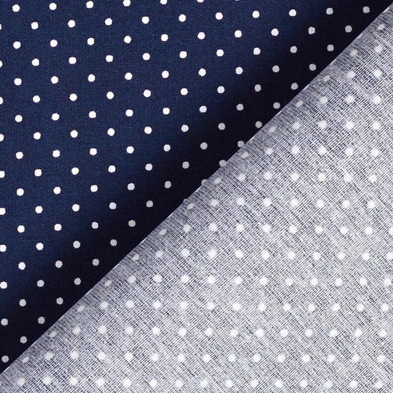 Coated Cotton Little Dots – midnight blue,  image number 5