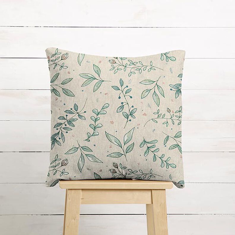 Delicate Twigs Half Panama Decor Fabric – natural,  image number 4