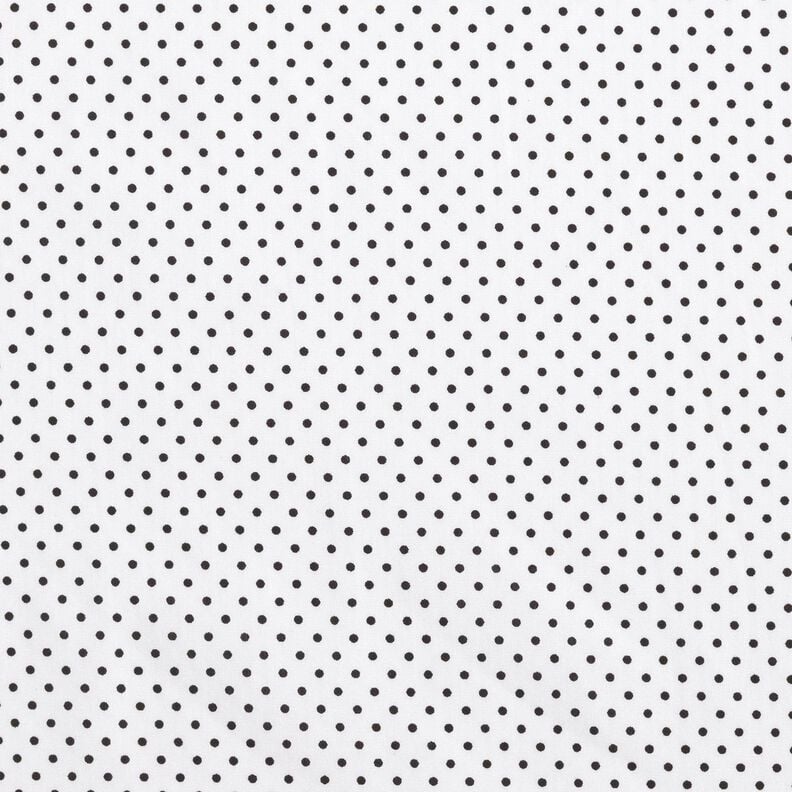 Cotton Poplin Mini polka dots – white/black,  image number 1