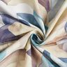 Decor Fabric Half Panama abstract plant – blue/copper,  thumbnail number 3