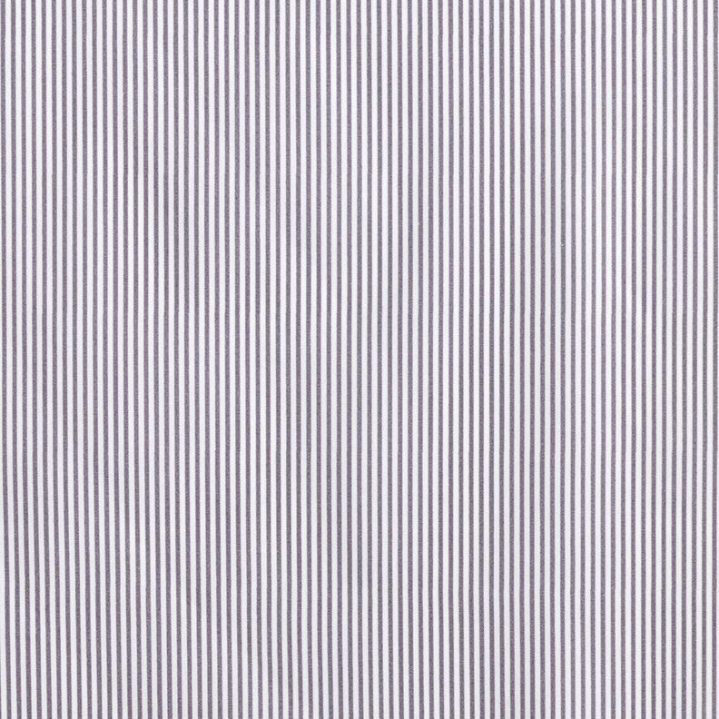 Cotton Poplin Mini stripes – slate grey/white,  image number 1