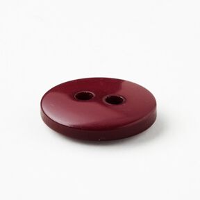 2-hole button round [Ø 11 mm] – burgundy, 