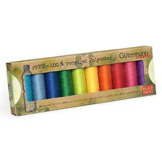 rPET Sew All Sewing Thread Set  [ 100m / 10 pieces  ] | Gütermann creativ, 