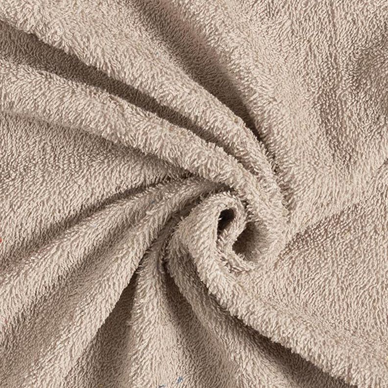 Towelling Fabric – dark beige,  image number 1