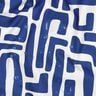 Coated Cotton abstract – royal blue/offwhite,  thumbnail number 2