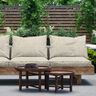 Outdoor Fabric Textured Melange – cashew,  thumbnail number 6