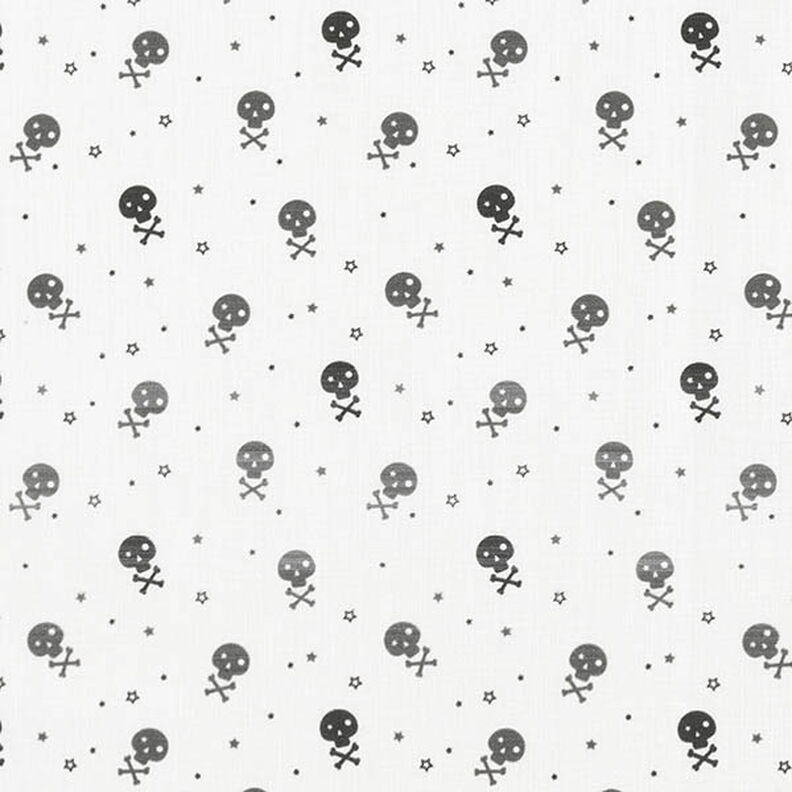Organic Cotton Poplin skulls – offwhite,  image number 1