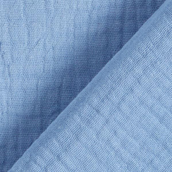 GOTS Triple-Layer Cotton Muslin – steel blue,  image number 5