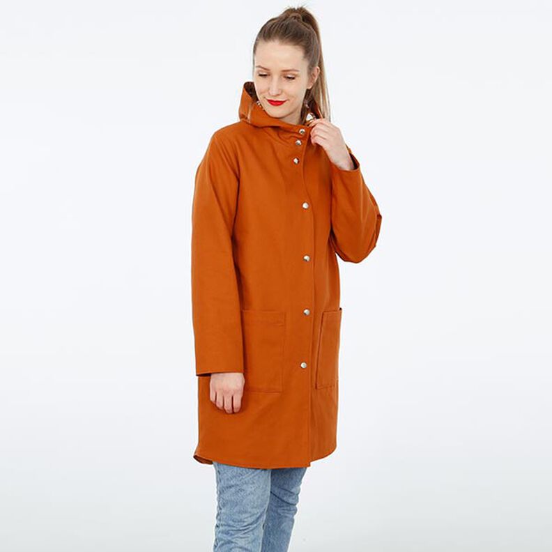 FRAU KARO - lined hooded parka with patch pockets, Studio Schnittreif  | XS -  XXL,  image number 2