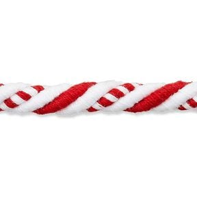 Cord Nautical [8mm] – white/red, 