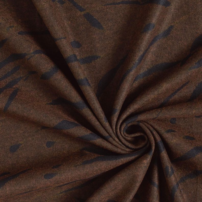 Ponte Roma Jersey roughened abstract stripes – black brown, image number 3