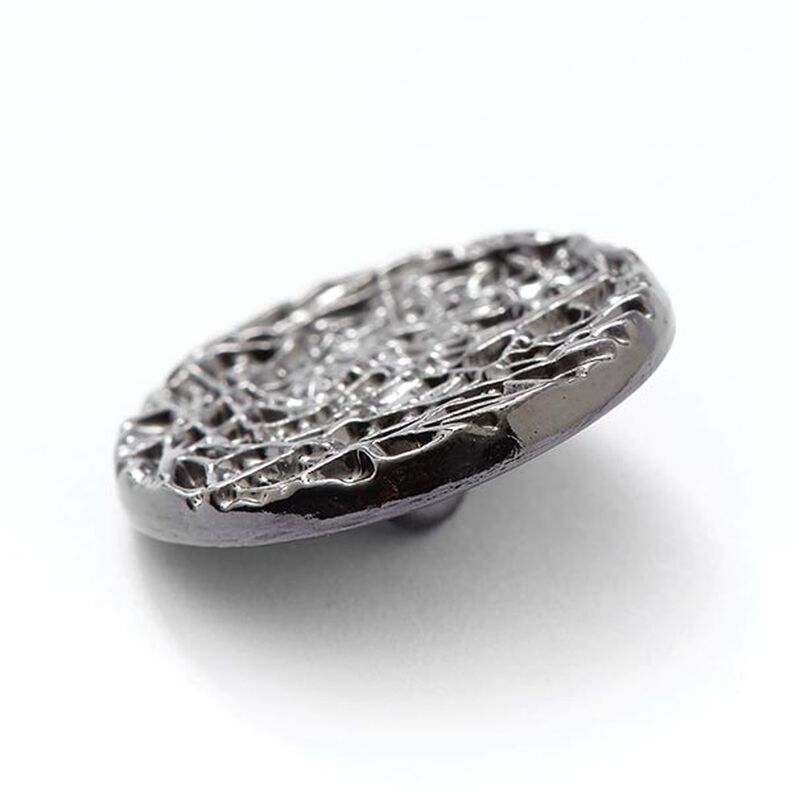 Meteor Metal Button  – silver metallic,  image number 2