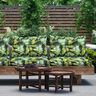 Outdoor Fabric Canvas Pineapple – grass green/black,  thumbnail number 6