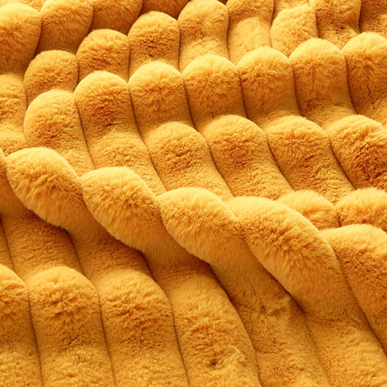 Upholstery Fabric Cosy Rib – curry yellow,  image number 3