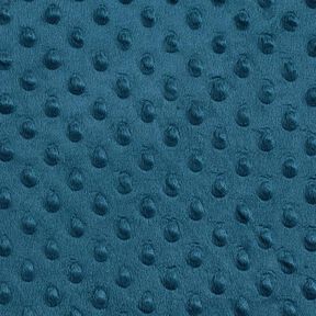 Cosy Fleece Embossed Dots – petrol, 