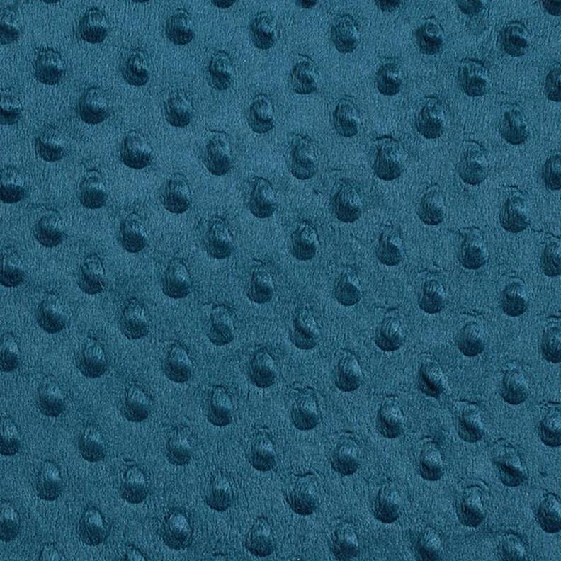 Cosy Fleece Embossed Dots – petrol,  image number 1