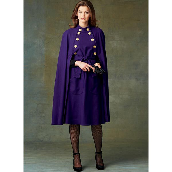 Cape with High Collar, Very Easy Vogue9288 | XS - M,  image number 6