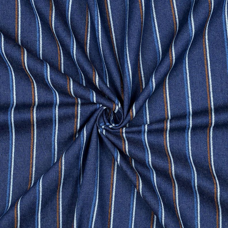 Denim Woven stripes | Poppy Fabrics – indigo,  image number 3