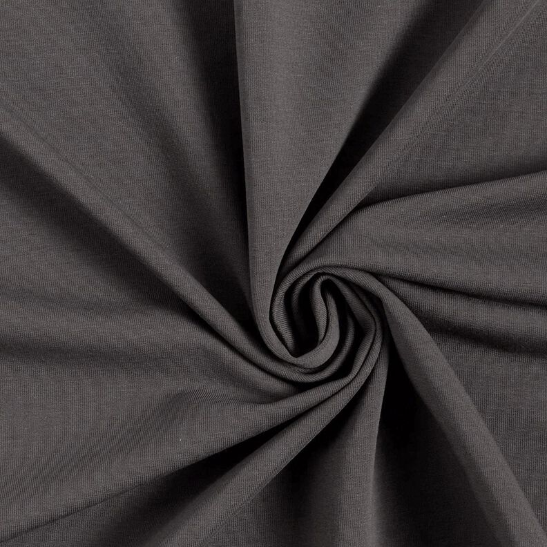 Light French Terry Plain – stone grey,  image number 1