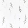 Curtain Fabric Voile fine grass 295 cm – white/black,  thumbnail number 1