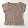 Plain ribbed jersey – medium brown,  thumbnail number 9