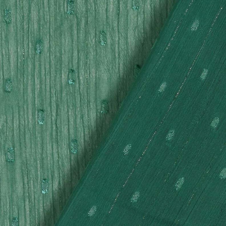 Metallic pinstripe chiffon dobby – fir green/metallic silver,  image number 4