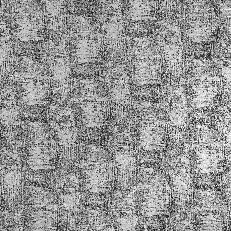 Knitted fabric abstract metallic print – metallic silver/black,  image number 1