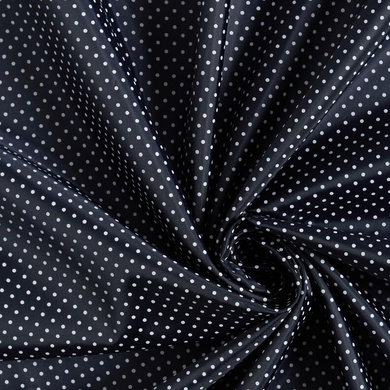 Polka dot lining fabric – navy blue/white,  image number 3