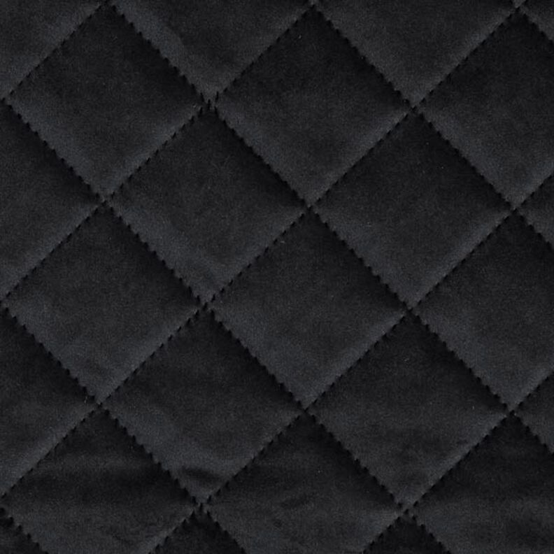 Upholstery Fabric Velvet Quilted Fabric – black,  image number 1