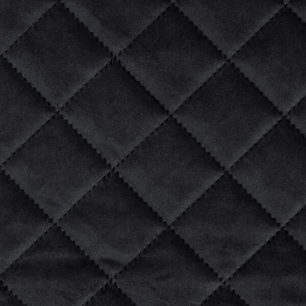Upholstery Fabric Velvet Quilted Fabric – black,  image number 1