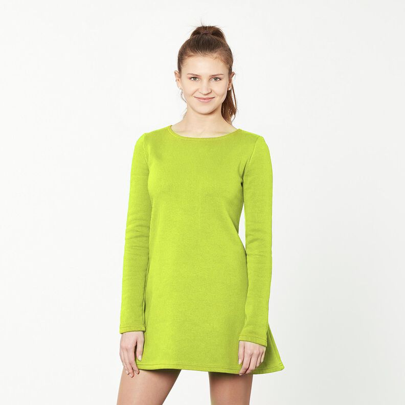 Light French Terry Plain – lime green,  image number 4