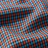 Viscose Blend Check with glitter – turquoise/orange,  thumbnail number 2