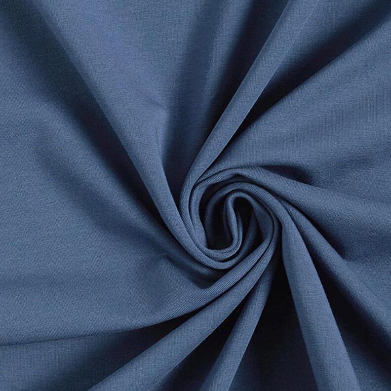 Light French Terry Plain – denim blue,  image number 1