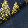 Cotton Poplin Gold Dust Fir Trees – midnight blue/gold,  thumbnail number 4