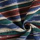 Decor Fabric Chenille Ethnic stripes – black/denim blue,  thumbnail number 3