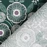Cotton Cretonne flower tendrils – blue spruce/ivory,  thumbnail number 4