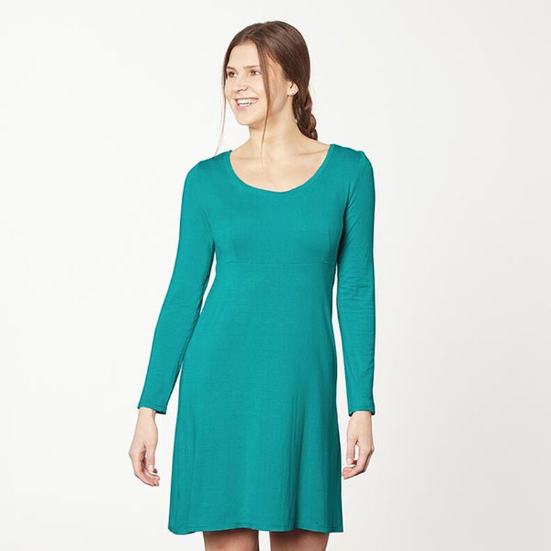 Medium Cotton Jersey Plain – emerald green,  image number 6