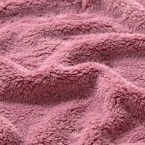 Faux Fur Plain plush – dark dusky pink, 
