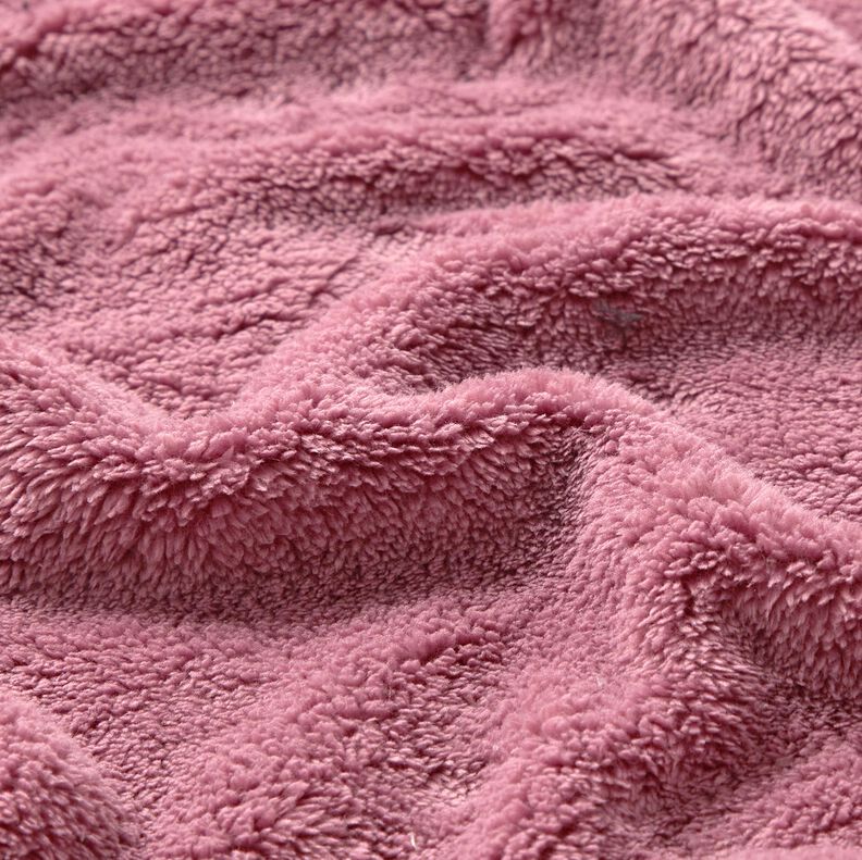 Faux Fur Plain plush – dark dusky pink,  image number 2