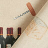 Decorative half Panama fabric Wine – natural,  thumbnail number 4