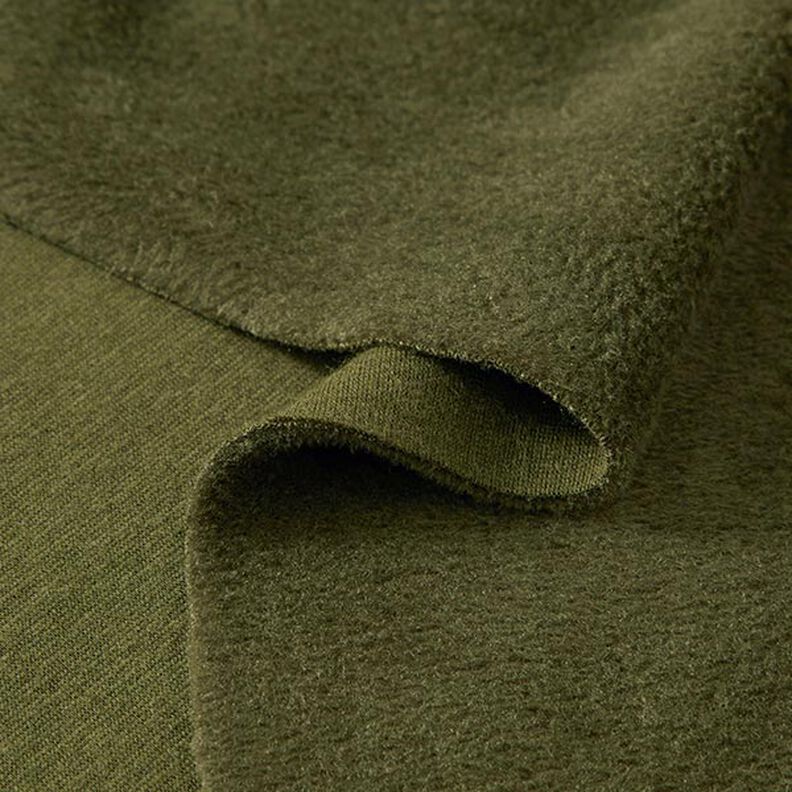 Alpine Fleece Comfy Sweatshirt Plain – dark olive,  image number 4