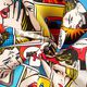 Decor Fabric Half Panama Comic pop art – white,  thumbnail number 4