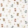 Double Gauze/Muslin woodland animals Digital Print | Poppy Fabrics – white/terracotta,  thumbnail number 1