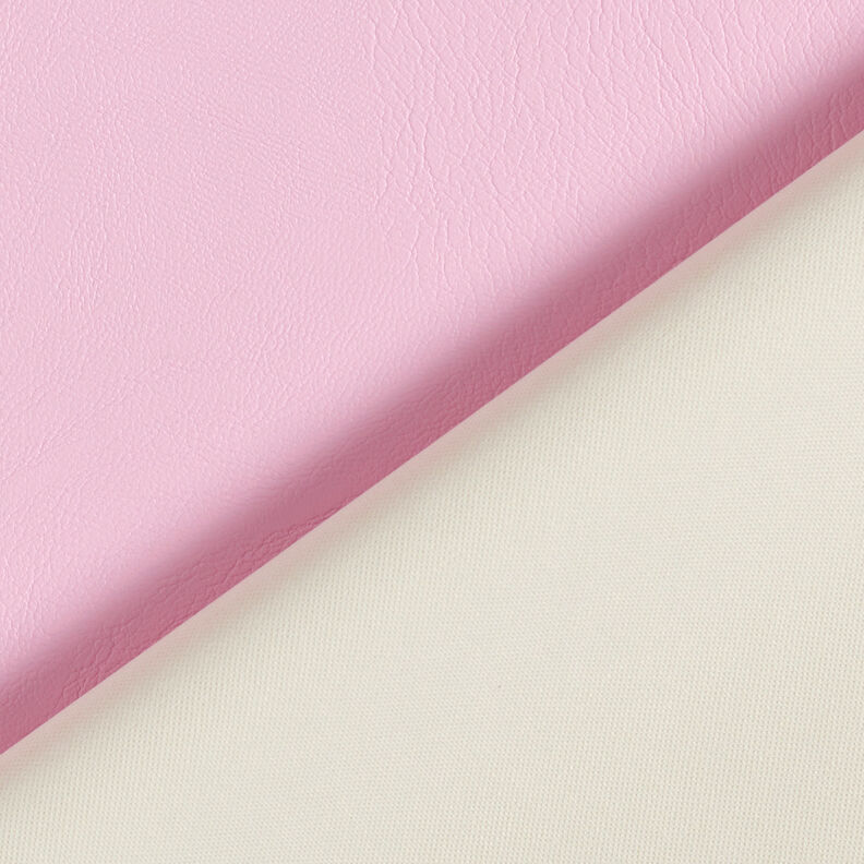 Stretch imitation leather plain – pink,  image number 3