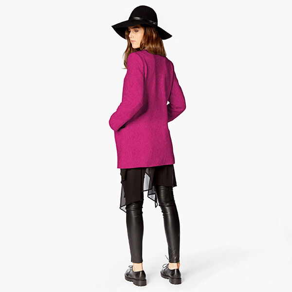 Fulled woollen loden – red lilac,  image number 9