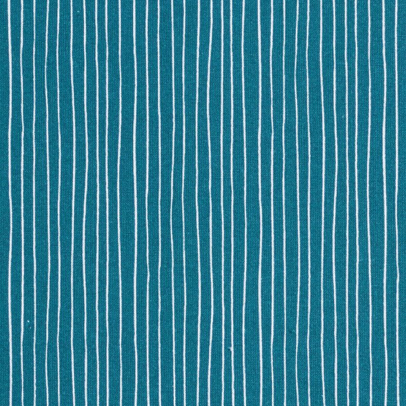 Cotton Cretonne delicate lines – blue/white,  image number 1